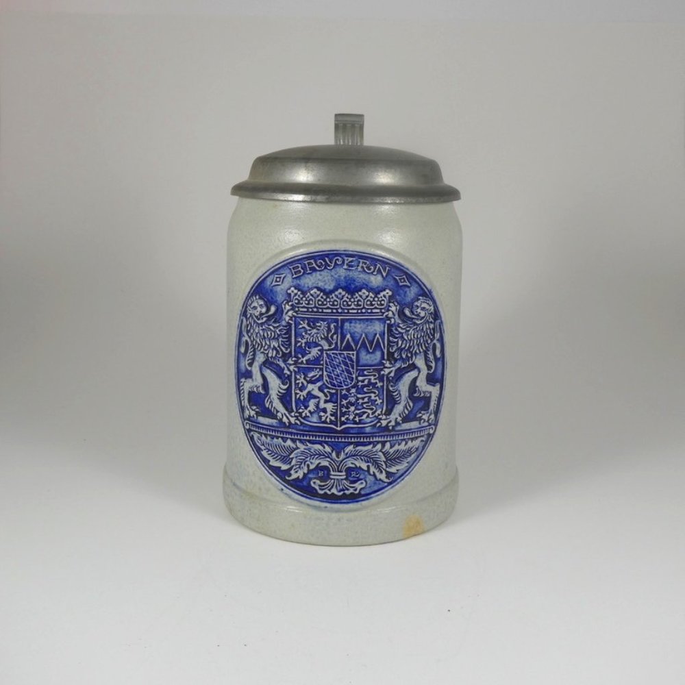 Vintage Bayern Crested West German Stein